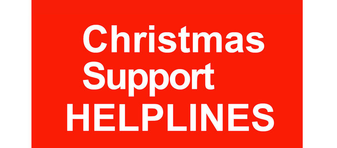 Over Christmas - useful support contact numbers