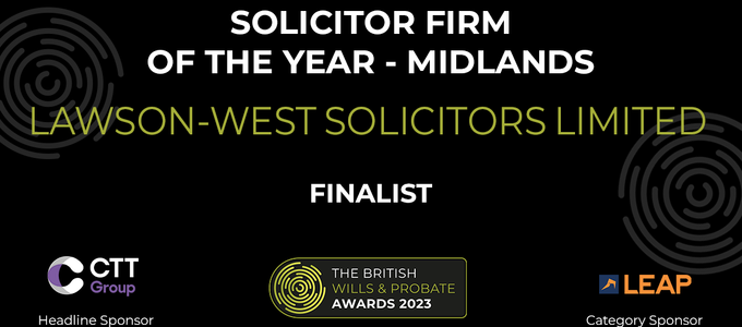 Lawson-West Solicitors delighted to announce...