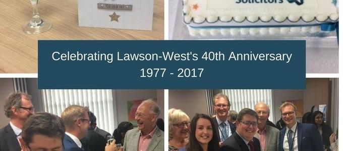 Party time to celebrate 40 Years in Business for Lawson-West
