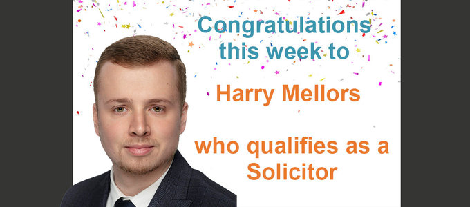 Congratulations to Harry Mellors!