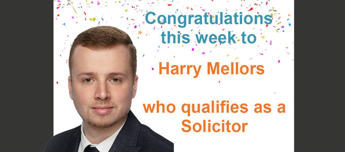 Congratulations to Harry Mellors!