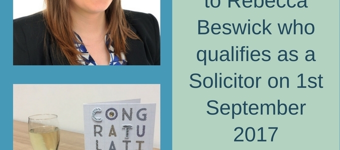 Congratulations to Rebecca Beswick who qualifies today 