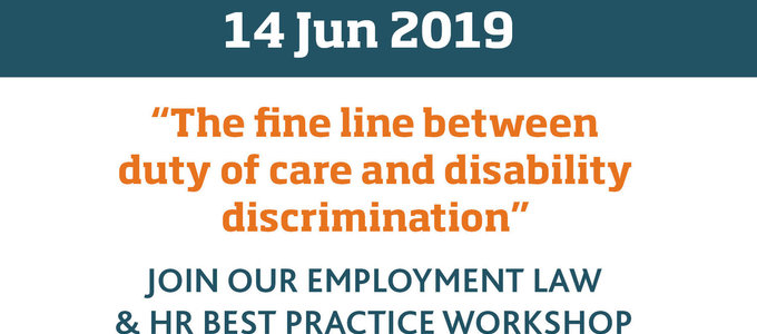 Employment Discrimination Workshop - Friday 14 June 2019