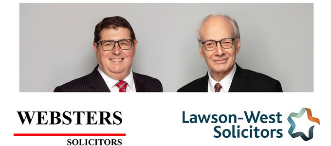 Law firm merger - Lawson West and Websters Solicitors