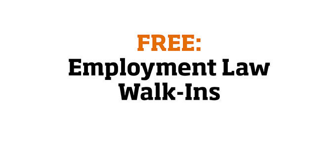 Launching w/c 16th May - FREE Employment Law Walk-Ins