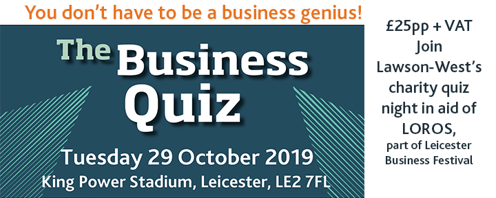 The Business Quiz - Tuesday 29 October - Are You Taking Part? - Lawson