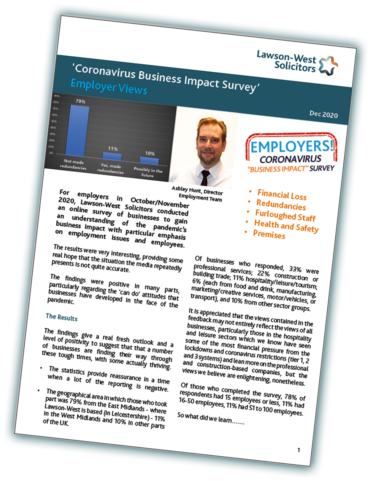 employer coronavirus business impact survey cover 