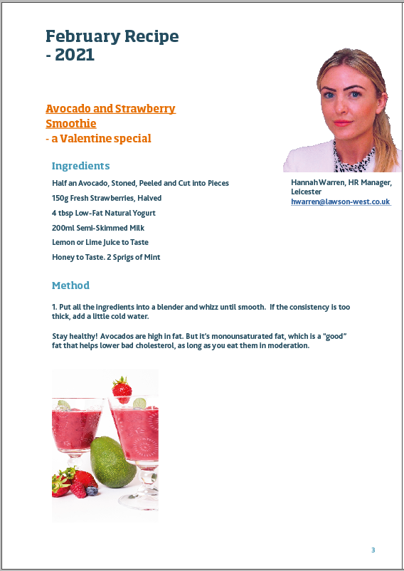 Amazing Recipes - Feb 2021 - Valentines smoothie