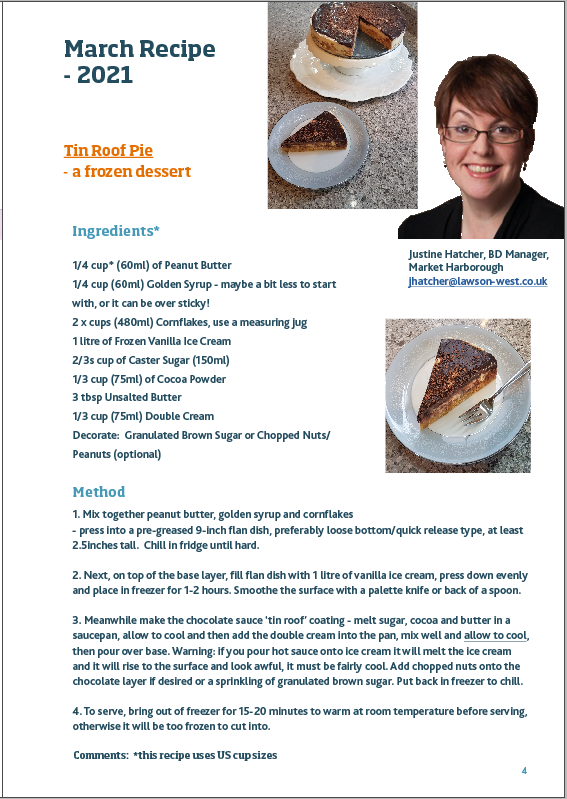 Justine Hatcher recipe tin roof pie
