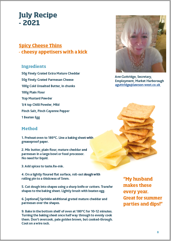 Recipe: Spicy Cheese Thins
