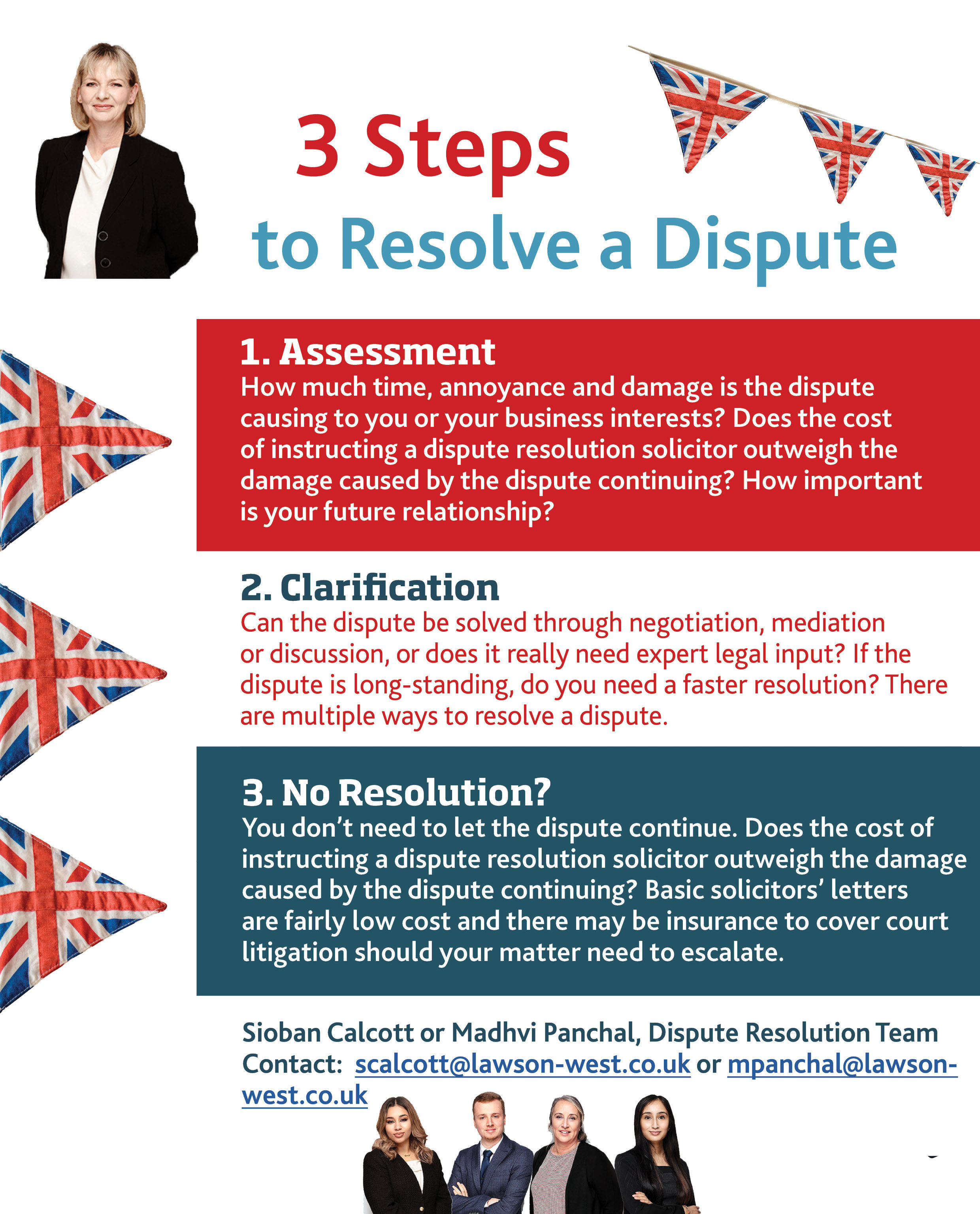 3 steps dispute resolution